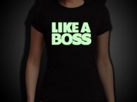main image for ad Like a Boss Glow in the Dark T-shirt tee top shirt