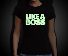 Like a Boss Glow in the Dark T-shirt tee top shirt