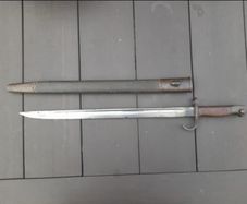 WW1 British 1907 Hooked quillion bayonet original North Lancashire regiment