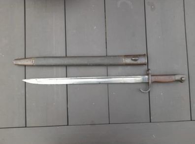 WW1 British 1907 Hooked quillion bayonet original North Lancashire regiment