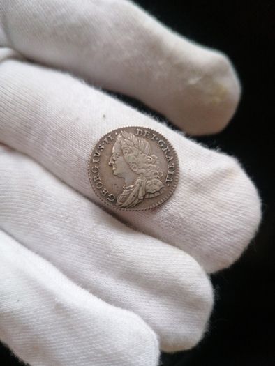 1758 Silver Sixpence Coin