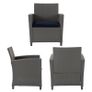 Cosco Malmo 4PC Patio Set - Grey w/ Navy Cushions - 88529GBLEUK Image 9