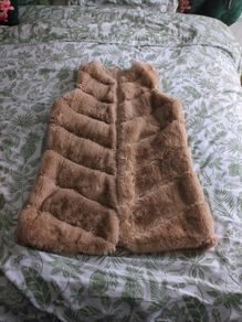 women's faux fur gilet