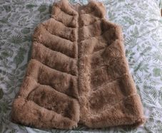 women's faux fur gilet