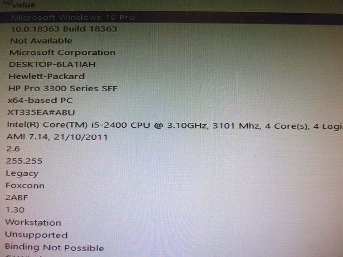 HP Pro Slimline 3300 - i5 4GB 500GB HD Desktop