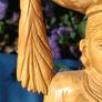 18" Vintage Sandalwood Asian Carving Image 10