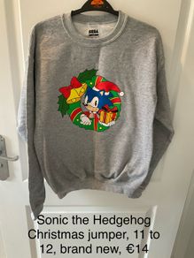 Sonic the Hedgehog Christmas jumper