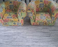 2 x toddler armchairs