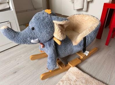 Plush Elephant Rocking Toy