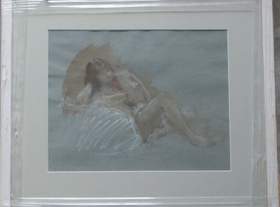 Original Frances Bunch Moran Pastel Drawing