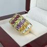 Silver Multi-Gemstone Statement Ring Harry Ivens Image 10