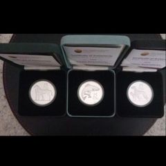 Full Set Irish Proof Silver Coins: 15 Euro coins: Salmon, Horse, Hound
