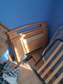 single bed and mattress