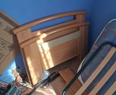 single bed and mattress