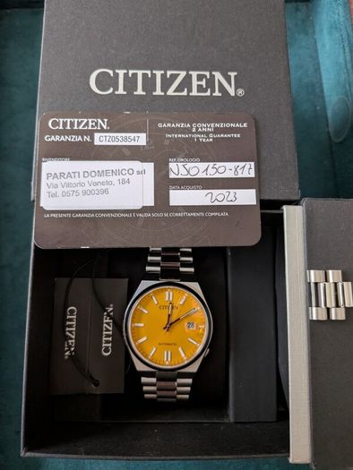 Citizen Tsuyosa 40mm Automatic Movement Watch Yellow