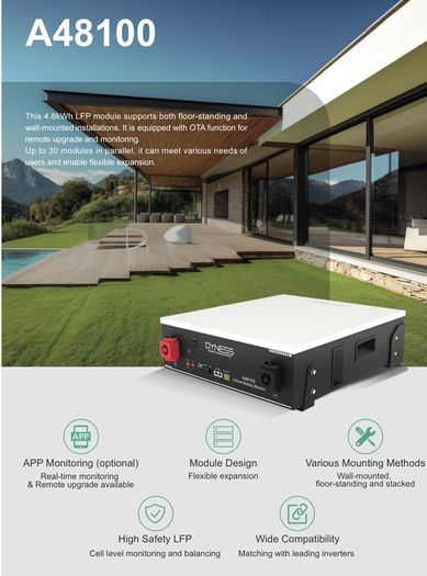 Dyness A48100 LiFePo4 solar battery 48V 4.8kWh