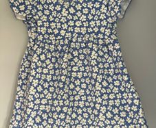 Zara blue & white floral dress Size 6-12 mths EUC