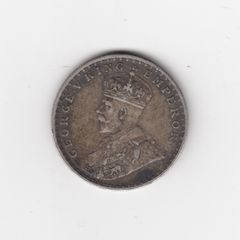 India, one rupee 1913, 91.7% Silver, (no 365)