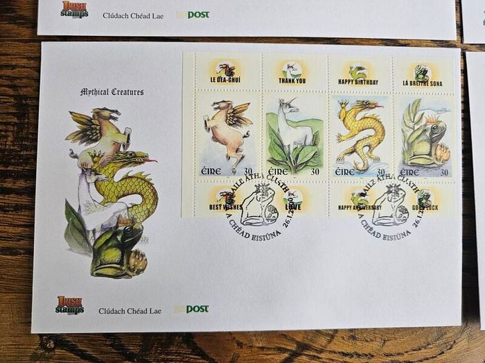 Ireland 2000 FDC First Day Covers Mythical Creatures