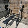 Squat rack + barbell + bumper plates + pull down + Image 2