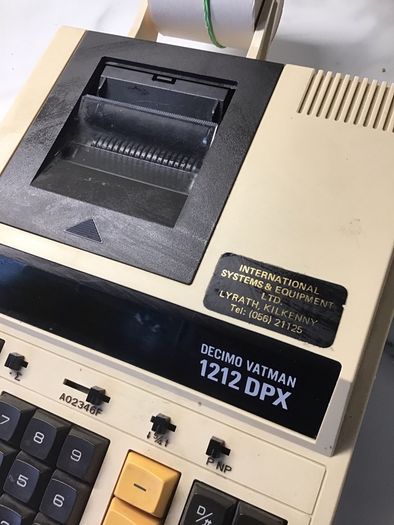 Vintage 1960's Vintage Decimo Adding Machine/Calculator - Decimo Vatman 1212 DPX