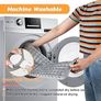 Heating pad, Electric Heat Pad with Automatic Switch-Off and 6 Temperature Levels Heating pad for Back Neck Shoulder Belly Heating Technology - Machine Washable. (20" x 24", Silver Gray) Image 4