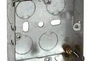 1 Gang Metal Flush Box 25 mm 10 Pack
