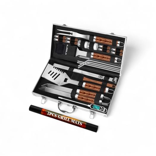 BBQ Tool Set, 26 Pieces with Probe, Brand New