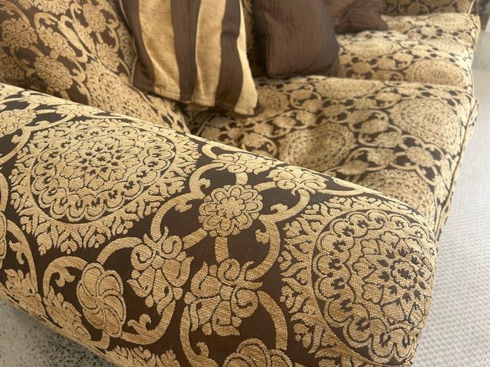 Large sofa and armchair