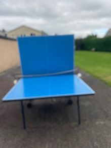 Outdoor table tennis table  Stiga with bats and ba