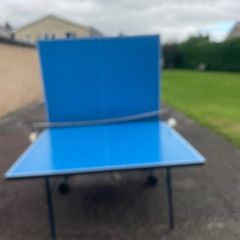 Outdoor table tennis table  Stiga with bats and ba