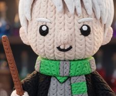 Draco Malfoy Inspired Crochet-Style Figure Harry Potter Decoration