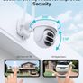 Security Camera Outdoor 3MP, PTZ Outdoor Camera (9X Zoom),360 Degree CCTV Camera WiFi Camera with Motion Tracking, Two-Way Talk,15m Color Night Vision, Siren Alarm (FREE SHIPPING) Image 5