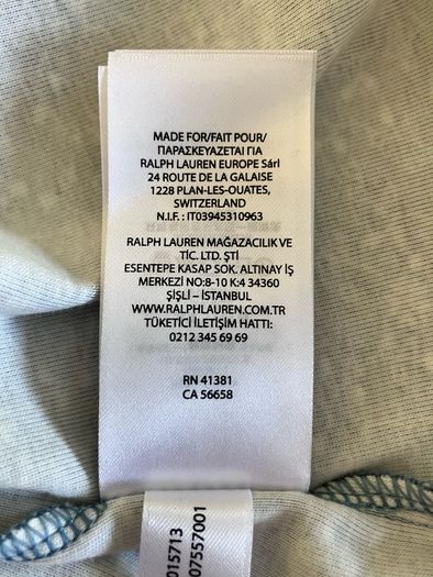 Size 12 Blue&Cream Top by Ralph Lauren