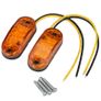 12V-24V Amber 2 LED Side Marker Light Blinker For Truck Trailer Tractor Van Waterproof Image 3
