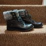 Black Ankle boots with fur, size 38 Image 4