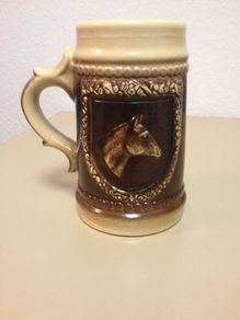 Unique Vintage Horse Beer Jug/Mug