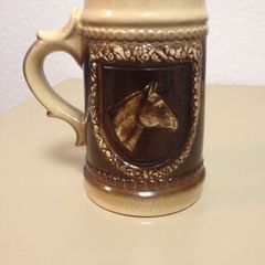 Unique Vintage Horse Beer Jug/Mug