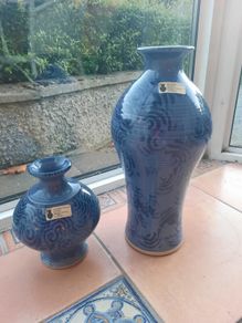 Pottery  pair of vases