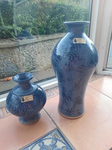 Pottery  pair of vases