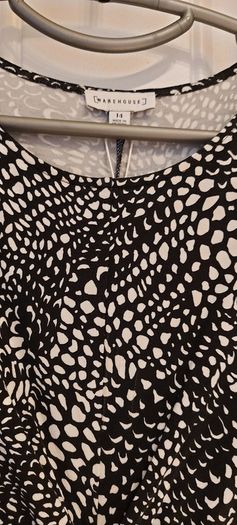 Black & White Dress, Warehouse, brand new with a tag