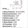 Alpha Potentiometer for Amp Repairs, 3/8" bushing (Choice of resistance value) Image 2