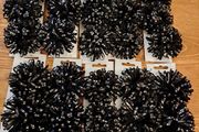 30 Paperchase Black Velvet &amp; Silver Gift Bows
