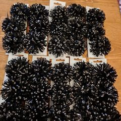 30 Paperchase Black Velvet & Silver Gift Bows