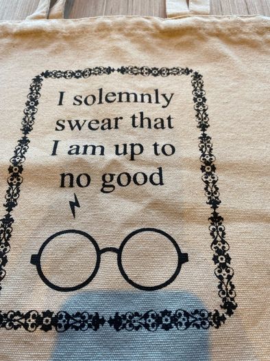 Harry Potter Themed Cotton Tote Bag