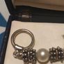 14k gold, sterling silver and pearls toggle bracelet Image 8