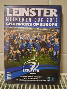 Leinster Rugby. Official Heineken Cup 2011 Champions Of Europe Double Disc DVD. Collect In Dublin Or Receive Via Post.
