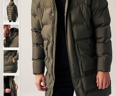 Next Long Length Puffer Parka Jacket