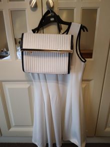 ladies dress and matching  handbag
