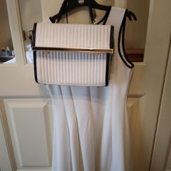 ladies dress and matching  handbag